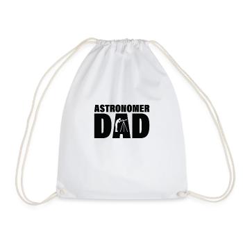 Job - Astronom Dad - Turnbeutel - Weiß - Vorne
