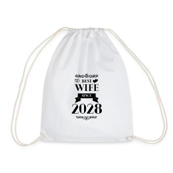 Meilleure épouse depuis l’anniversaire de mariage 2028 - Sac de sport léger - blanc - Devant