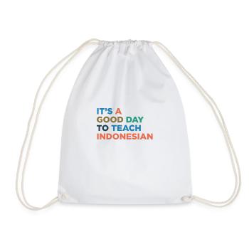 Teach Indonesian Teachers - Drawstring Bag - white - Front