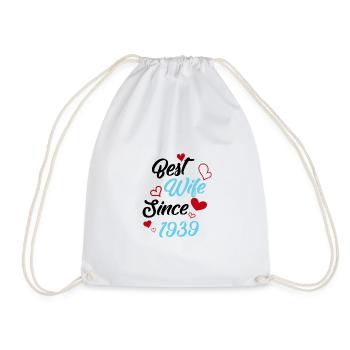 Anniversaire Meilleure épouse depuis 1939 Mariage - Sac de sport léger - blanc - Devant