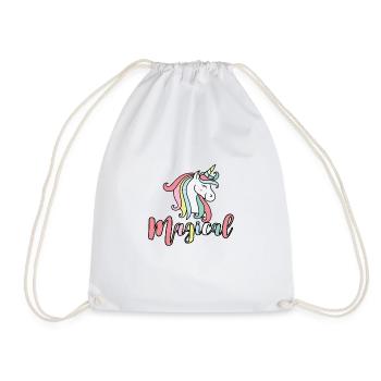 EGOSKiLL 2023 MAGICAL UNICORN - Drawstring Bag - white - Front
