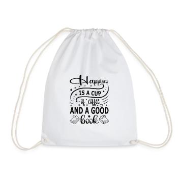 Read books Bookworm - Drawstring Bag - white - Front