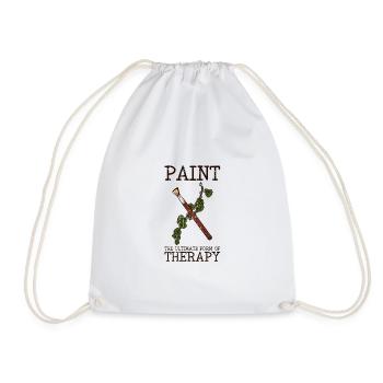 La peinture - la forme ultime de thérapie - Peintres - Sac de sport léger - blanc - Devant