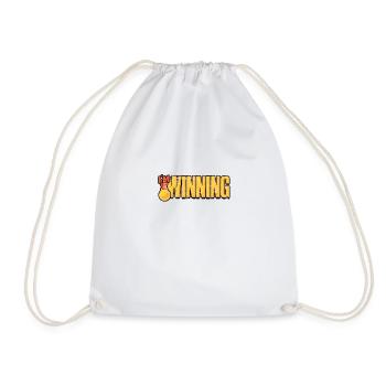 Je gagne - Jeux de société - Sac de sport léger - blanc - Devant
