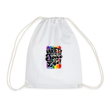 Variety Is The Spice Of Life! - Diversity - Drawstring Bag - white - Front