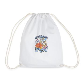 Flower power - Hippie - Sac de sport léger - blanc - Devant