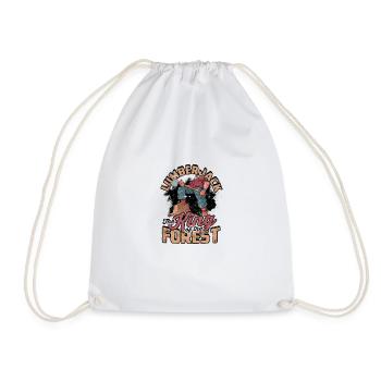 Lumberjack - the king of the forest - Lumberjack - Drawstring Bag - white - Front