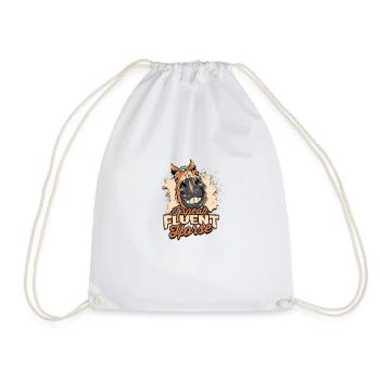 I speak fluent horse - Horse - Drawstring Bag - white - Front