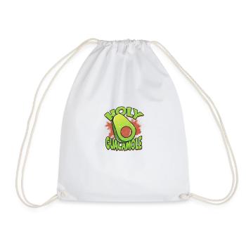 Holy guacamole - Avocado - Drawstring Bag - white - Front
