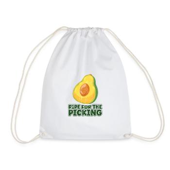 Ripe for the picking - Avocado - Drawstring Bag - white - Front