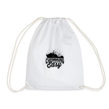 Chumming ain't cheating - Shark - Drawstring Bag - white - Front