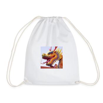 Dragon chinois dans le style tatouage - Sac de sport léger - blanc - Devant