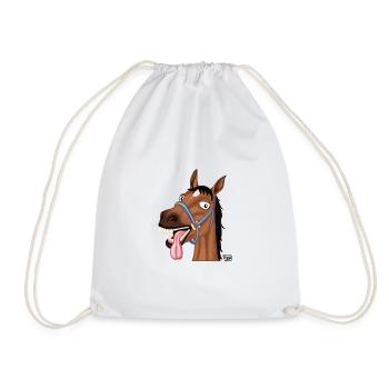 Mon cheval est différent. Cheval fou avec un dicton - Sac de sport léger - blanc - Devant