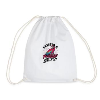 I kissed a parrot and I liked it - Parrots - Drawstring Bag - white - Front