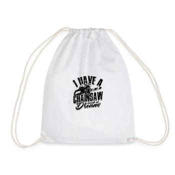 J’ai une tronçonneuse et un rêve - Tronçonneuse - Sac de sport léger - blanc - Devant