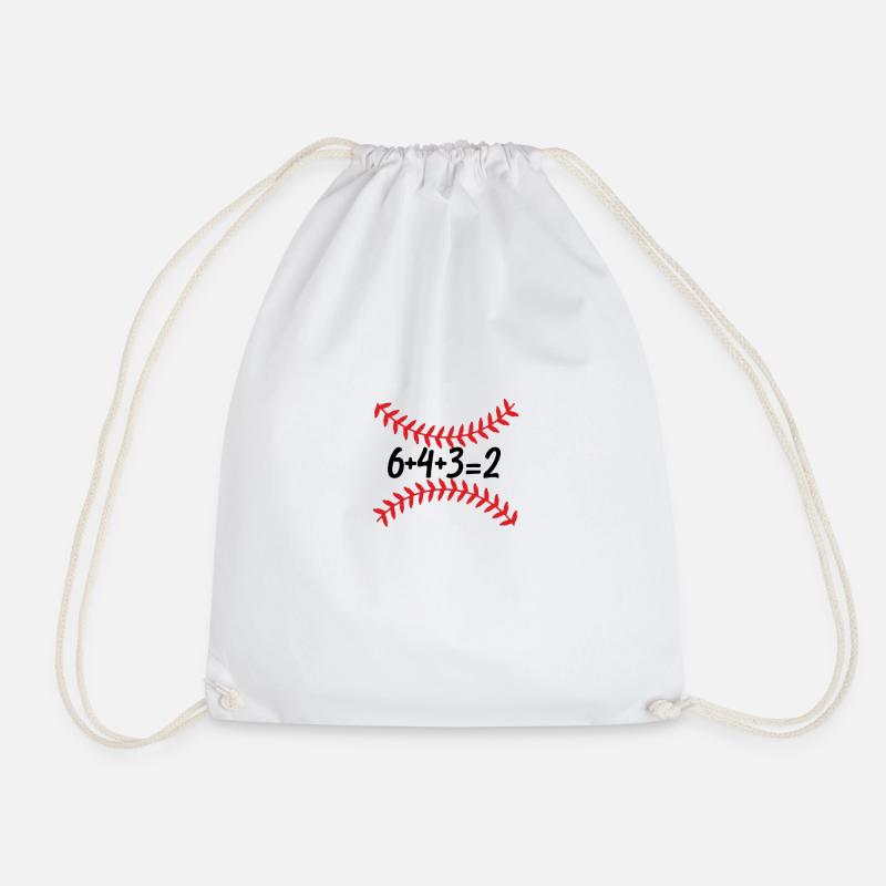 6+4+3=2 - Baseball - Turnbeutel - Weiß
