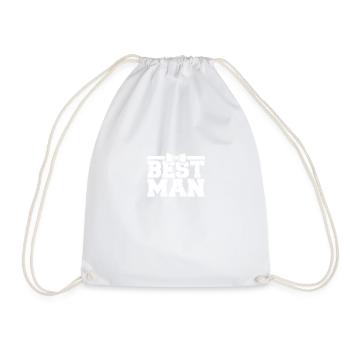 meilleur homme - Mariage - Sac de sport léger - blanc - Devant