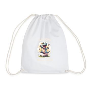 Kids Dinos Birthday Party | Awesome since 2020 - Drawstring Bag - white - Front