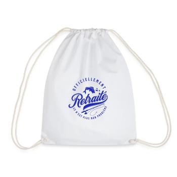 Officiellement retraité cadeau retraite humour - Sac de sport léger - blanc - Devant