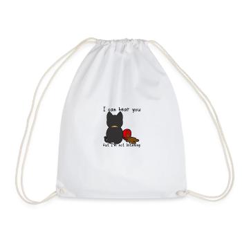 Je t’entends mais je n’écoute pas - Sélective - Sac de sport léger - blanc - Devant
