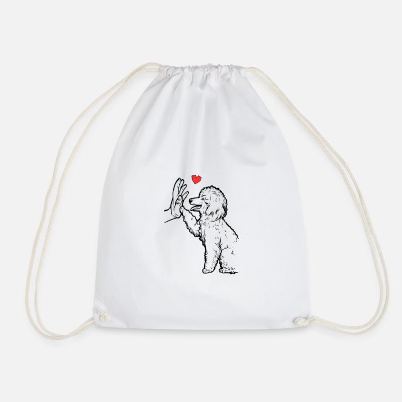 Poodle Süße Pudel Liebe Pudel - Turnbeutel - Weiß