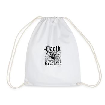 La mort est l’égaliseur ultime - Halloween - Sac de sport léger - blanc - Devant