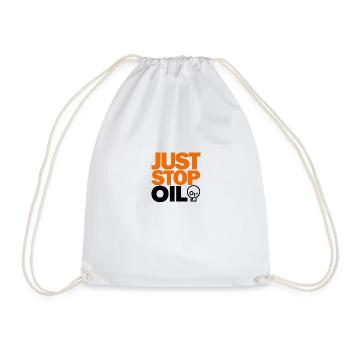 JUST STOP OIL - Environnement - Sac de sport léger - blanc - Devant