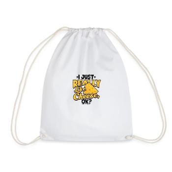 J’aime vraiment le fromage ok - fromage - Sac de sport léger - blanc - Devant