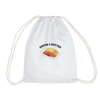Bacon et beurre - Keto - Sac de sport léger - blanc - Devant