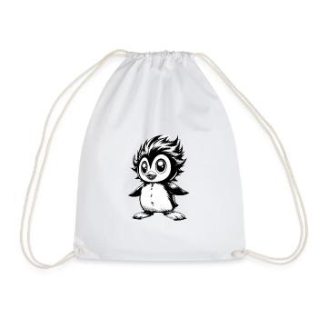 Anime Manga Art pingouin amant cadeau - Sac de sport léger - blanc - Devant