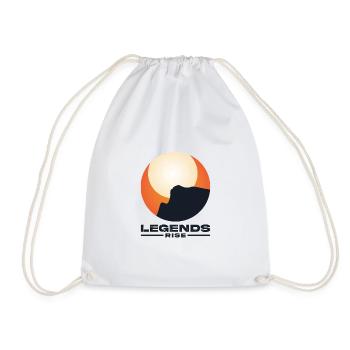 Legends rise - Legend - Drawstring Bag - white - Front