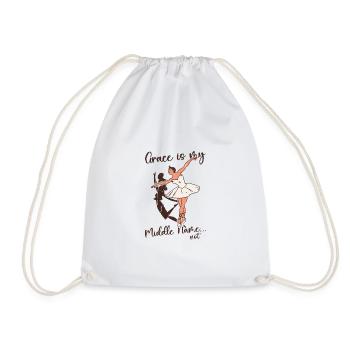 Grace est mon deuxième prénom... pas - maladroit - Sac de sport léger - blanc - Devant