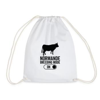 Mode d’élevage de vaches activé - Normande - Sac de sport léger - blanc - Devant