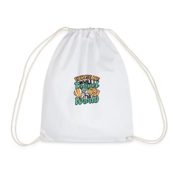 Excusez-moi pendant que je voyage dans le monde - Aventure - Sac de sport léger - blanc - Devant