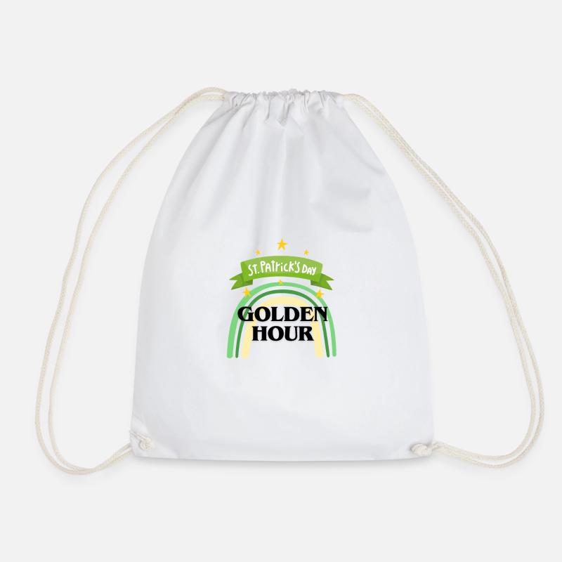 St. Patrick's Day - Drawstring Bag - white