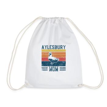 Duck Mama - Vintage Aylesbury - Drawstring Bag - white - Front