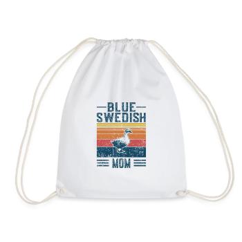 Maman canard - Vintage bleu suédois - Sac de sport léger - blanc - Devant