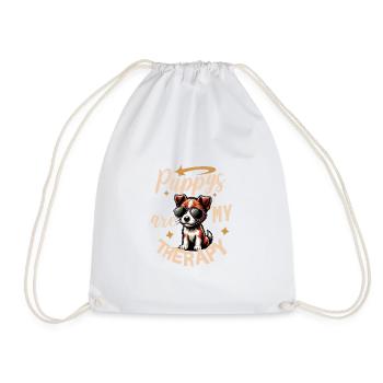 Einzigartiges Fox Terrier Design - Turnbeutel - Weiß - Vorne