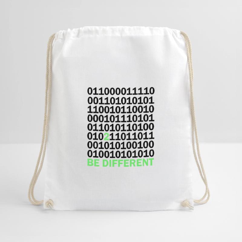 Cadeau Be Different Binary Code Nerd Sac de sport léger