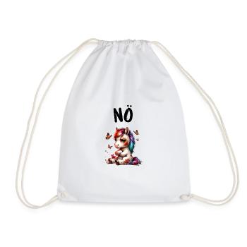 Cheval Drôle Dire Nope Cavalier Amoureux des chevaux - Sac de sport léger - blanc - Devant