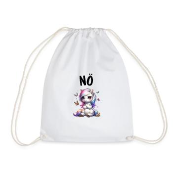 Horse Funny Saying Nope Rider Horse Lover - Drawstring Bag - white - Front