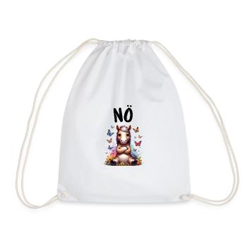 Cheval Drôle Dire Nope Cavalier Amoureux des chevaux - Sac de sport léger - blanc - Devant