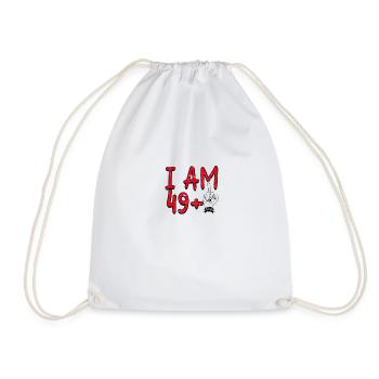 49 + Anniversaire du majeur - Sac de sport léger - blanc - Devant
