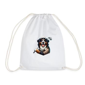 Drôle de bouvier bernois golfeur - Sac de sport léger - blanc - Devant