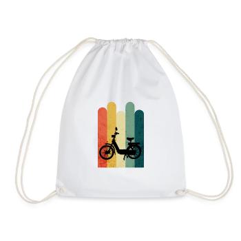 Töffli Töfflibubäh Ciau Cyclomoteur Rétro Vintage - Sac de sport léger - blanc - Devant