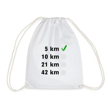 Liste de contrôle du marathon - Sac de sport léger - blanc - Devant