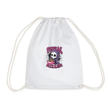 Cereal Killer - Funny - Drawstring Bag - white - Front