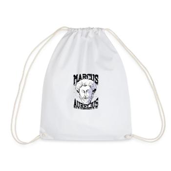 Marcus Aurelius - Philosophy - Drawstring Bag - white - Front
