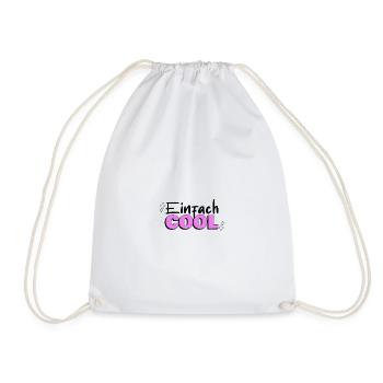 Einfach cool minimalistisch Design - Turnbeutel - Weiß - Vorne