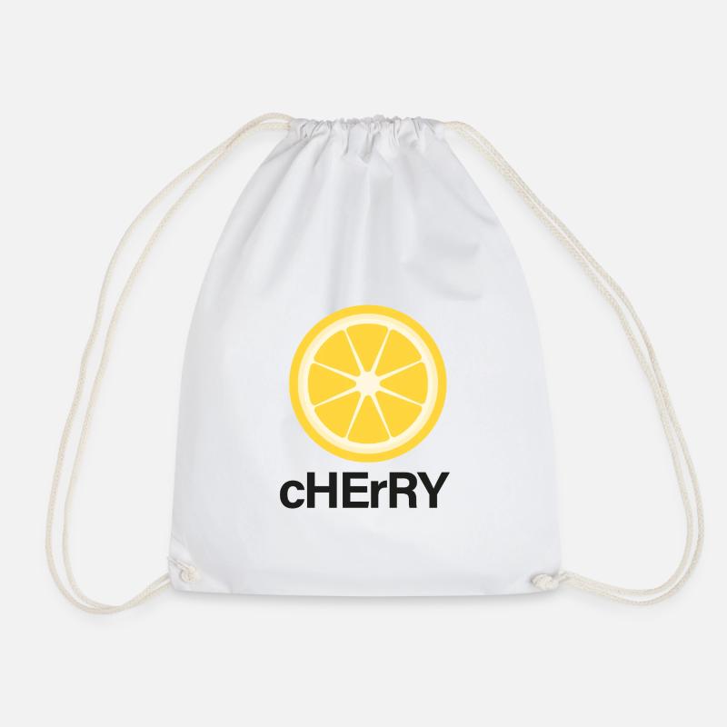 Crazy Fruits Collection - Drawstring Bag - white